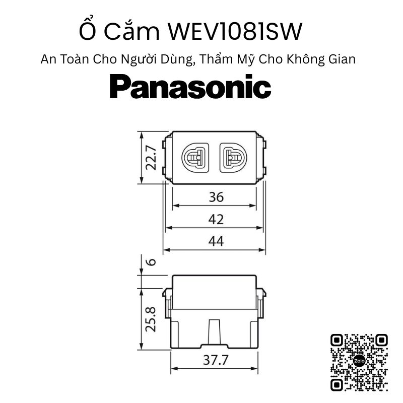 Ổ Cắm WEV1081SW có màn che: An Toàn Cho Người Dùng, Thẩm Mỹ Cho Không Gian